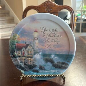 Thomas Kinkade “Beacon of Hope” in have Faith series 2001